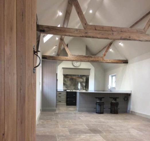 An internal view of the Brooklands barn conversion, for which we received a Highly Commended awarded.